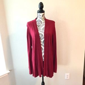 White House Black Market - Burgundy Cardigan